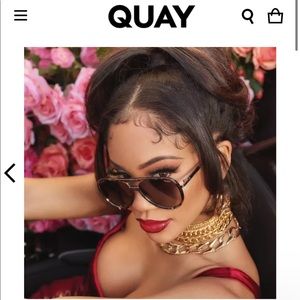 NWT Quay Smoke Black Tortoise High Profile Polarized Sunglasses